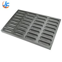 China RK Bakeware China-Silicone Glazed 32 Cups Hot Dog Bun Pan For Industrial Bakeries on sale