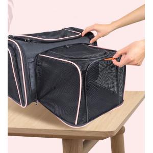 OEM / ODM Custom Expandable Pet Carrier Clear Breathable Pet Cat Bag For Travel
