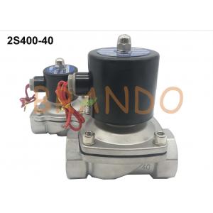 2S Series Stainless Steel Electronic Water Solenoid Valve 1-1/2'' Thread Pipe Size