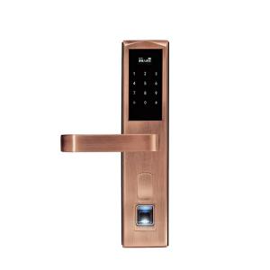 China Wood Door Electronic Door Locks Fingerprint Security System Long Battery Life Span wholesale