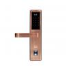 China Wood Door Electronic Door Locks Fingerprint Security System Long Battery Life Span wholesale