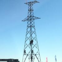 China Galvanized Angel Steel Pole Power Transmission Tower on sale