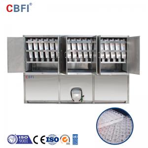 China 1000 ~ 20000Kgs / 24H Industrial Ice Cube Making Machine , Ice Makers Machines For Cold Drink supplier