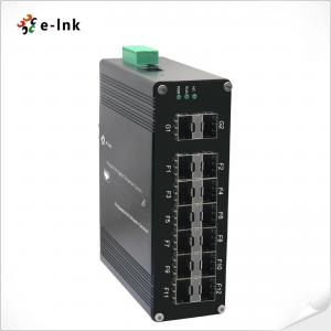 Industrial L2+ Managed Fiber Optic Switch 12 Port 1000X SFP + 2 Port 1000X SFP Fiber