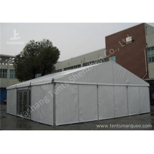China Aluminum Alloy Framed Heavy Duty Event Tents With Glass Door and Fabric Cover supplier