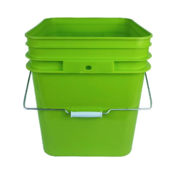 Easy Open Close Square Plastic Pail 5L 8L 10L 15L 20L Thickness 1.0 to 2.5 MM Durable