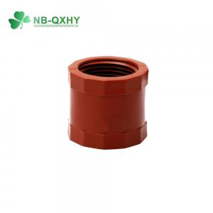 Hot Water Brown Red Pn16 Female Coupling Forged Bathroom Accessories Pph Pipe Fitting