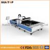China Stainless steel and mild steel CNC fiber laser cutting machine with laser power 1000W wholesale