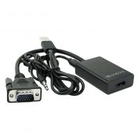 China VGA Male To HDMI 1080P HD + Audio TV HDTV Video Converter Adapter with Cable on sale