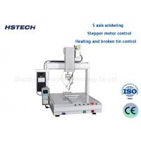 China Single Station Desktop Automated Soldering Machine 0.6~1.0mm Solder Wire Processing Date HS-S331R on sale
