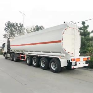 China 3 Axle 42000 Liters Oil Transport Aluminium Tank Semi Trailer for Customized Request wholesale