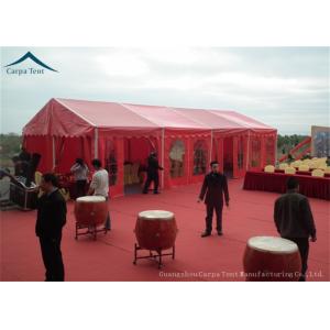 15m  x  20m Large Wedding Tents With Red PVC Wall , Aluminum Structure Tent