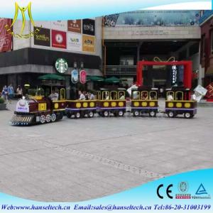 China Hansel hot sale tourist amusement kiddie rides amusement park trains for sale supplier