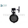 High Cycle Worm Gear Metal Seated Butterfly Valve Minimal Wear With Zero Leakage