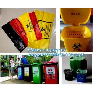 PE biohazard garbage bag for hospital waste, infectious waste bags, medical Fluid bag, healthcare, health care, hospital