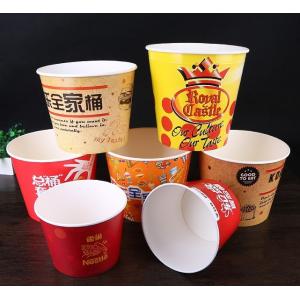 150oz Disposable Food Containers Paper Popcorn Buckets For Restaurants