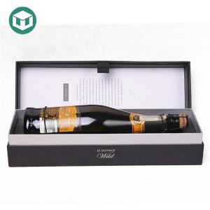 Black Color Printing 1.5mm 1200G Rigid Wine Packaging Boxes
