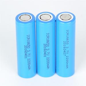 Li Ion Rechargeable 18650 Lithium Battery 3.7 V 2200mah IEC62133