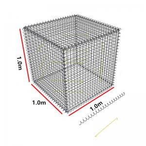 China Galvanized Rock 1x1x1m Welded Mesh Gabion Long Service Life supplier