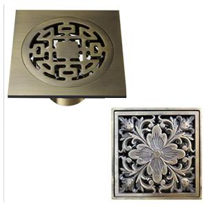 China Bronze floor drain, PVD finished.10*10cm supplier