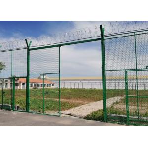 Pvc Coated 4.0mm Airport Security Fencing Welded 2.0m Length