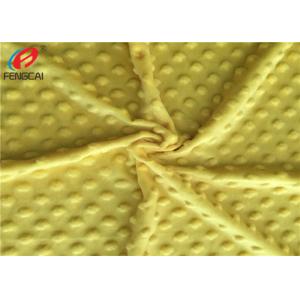 China Super Soft 100% Polyester Baby Blanket Minky Dot Minky Plush Fabric supplier