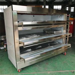 3 Deck 12 Trays Mini Electric Baking Oven Ss304 Stainless Steel