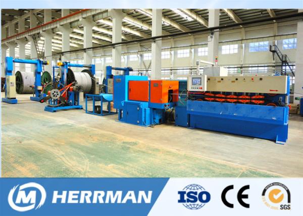 Al Alloy Cable 1200RPM Continuous Interlock Armouring Machine