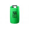 China Camping Green Roll Top Dry Bag 0.5mm Thickness Removable Adjustable Straps wholesale