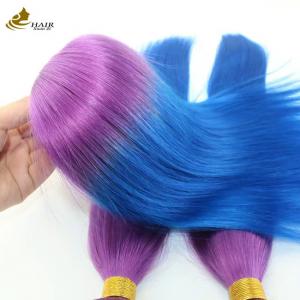 China Customized Bulk Curly Human Hair Ombre Extensions Bundles With Closure supplier