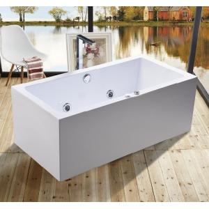 China 1600mm Indoor Contemporary White Soaking Freestanding Bath Tub / Indoor Jacuzzi Hot Tubs supplier