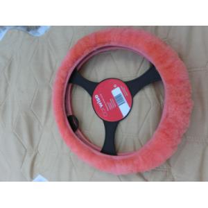 OEM Genuine Sheepskin Steering Wheel Cover Pink Fluffy