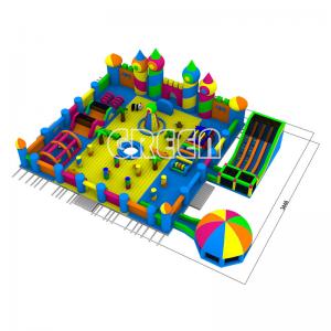 China Big bouncer america giant adventure inflatable bounce house castle park supplier