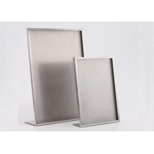 Brushed Steel Panel Advertising Pop Store Display Props A3 / A4 Size