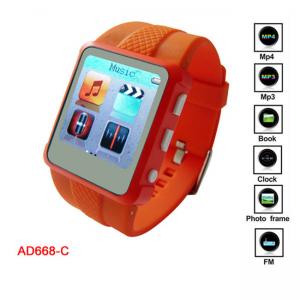 China Promotion WMA, WAV, MP3 MP4 Player Watch With MIC Recording CE, FCC supplier