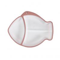 China Modern Fish Shaped Dinner Plates Silicone Baby Feeding Utensils Customized on sale