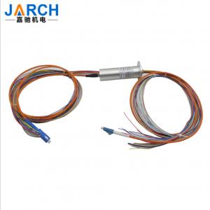 China 1 Channel Fiber Optic Rotary Joint Capsule Electro Optical Slip Ring For Optical Terminal Robot supplier