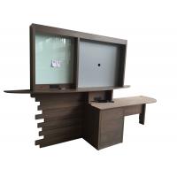 China Fully Assambled Furniture TV Stand , Stone Top Solid Oak Writing Desk on sale