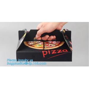 Custom Pizza Packing Paper Box Corrugated With Different Size, Recycle Paper Simple Pizza Package Lunch Box