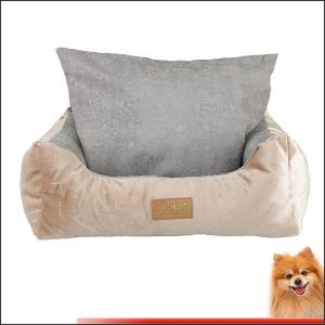 wholesale dog beds Stripes short plush pp cotton pet bed china factory