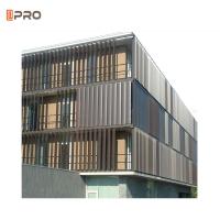 China Customized Aluminium Sun Shade Louvres Exterior Aerofoil Louver Sun Shading on sale