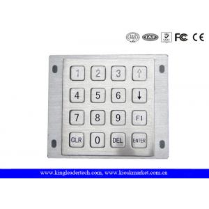 China Rugged Panel Mount Kiosk 4 4 Metal Keypad 16 Flat Keys With Pin Connector supplier