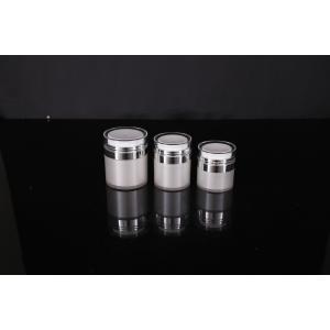 Cream Gel 15ml Acrylic Airless Pump Jar Reusable Round Shape