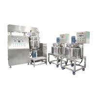 China 200L Hydraulic Lifting Vacuum Emulsifying Machine Ointment Homogeneous Lotion Mixer on sale