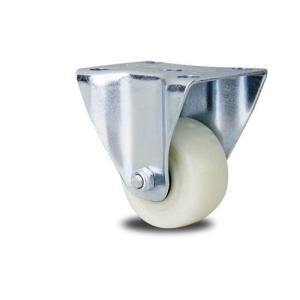 China medium duty 3" rigid white PP caster with brake, 2.5" swivel PP caster brake,3 inch PP castor, wholesale
