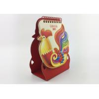 China 1250GSM Whole Year Office Desk Calendar Unique Shape With Spiral Binding on sale
