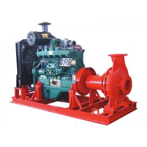 Electric start diesel engine fire pump water 100 hp High pressure 6 inch suction 50m head