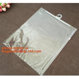 China underwear packaging hanger plastic,Slider Zipper Hanger Hook Bag For Men's Box / Underwear Packaging bagplastics bagease supplier