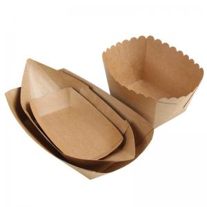 Square Custom Double Compartment Kraft Paper Box for Food Oil Proof and Eco-Friendly