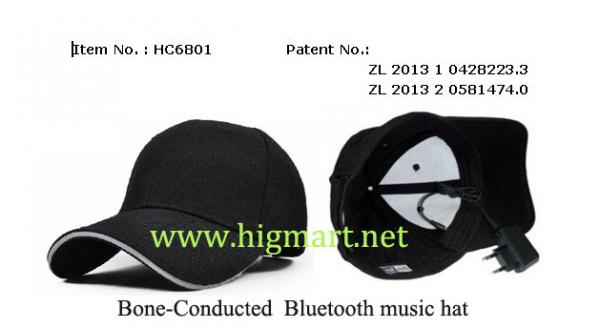 Bone Conduction bluetooth headphones Cap music hat